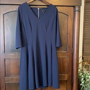 Navy Lane Bryant A-line dress